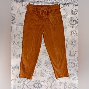 A New Day Copper/Rust Paperbag Waist Belted Pants Women’s Size 10 High Rise.